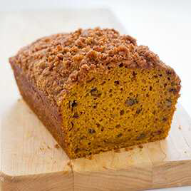 Pumpkin Bread with Candied Ginger