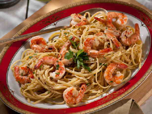 Shrimp Scampi with Linguini from Tyler Florence