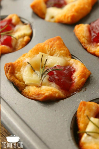 Brie Cranberry  Bites from Spruce Eats