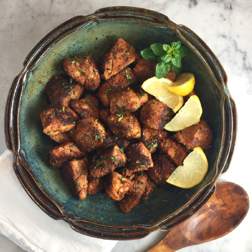 Pork Tenderloin Bites - Pinchos Morunos: Spanish Spice-Crusted Pork