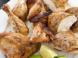 Peruvian Roast Chicken with Garlic and Lime