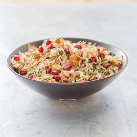 Rice and Pasta Pilaf with Pomegranate and Walnuts