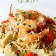 Shrimp and Artichoke Linguini - Mary's based on Mantitlement