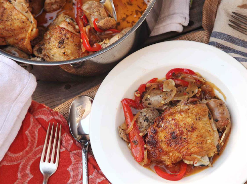 Chicken Scarpariello (Braised Chicken With Sausage and Peppers) Serious Eats