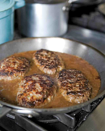 Salisbury Steak with Onion Gravy from Martha Stewart