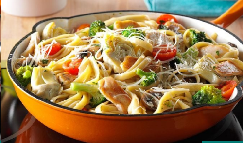 Artichoke Chicken Pasta