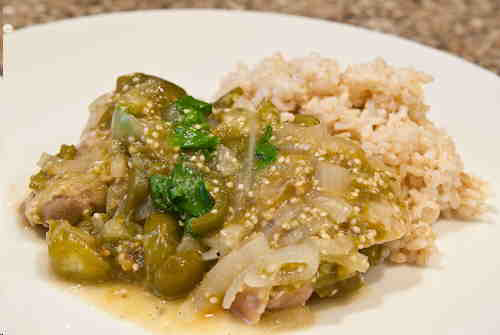 Chicken Tomatillo Risotto