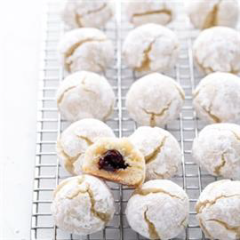 Cherry Stuffed Amaretti Cookies from Love and Olive Oil