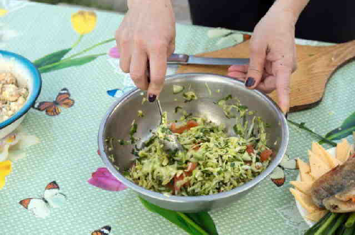 Lime and Peanut Coleslaw