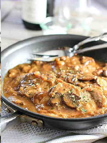 Mushroom Pork Scallopini Recipe