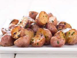 Braised Red Potatoes with Lemon and Chives