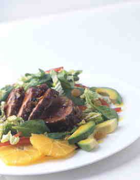 Island Pork Tenderloin Salad from Gourmet
