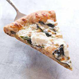 Thin-Crust Whole-Wheat Pizza with Mushrooms and Fontina