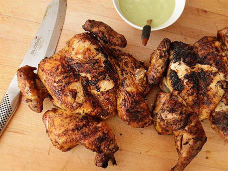 Peruvian-Style Grilled Chicken With Green Sauce from Kenji