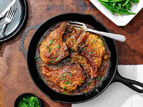 Smothered Pork Chops from NYTimes