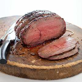 Inexpensive Gas-Grill-Roasted Beef with Garlic and Rosemary