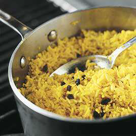 Rice Pilaf with Currants and Pine Nuts