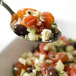 Cherry Tomato Salad with Mango and Lime Curry Vinaigrette
