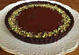 Milk Chocolate-Pistachio Tart from Martha Stewart