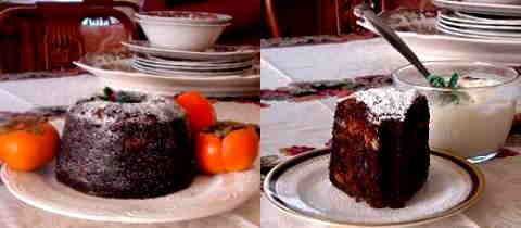 Persimmon Pudding Steamed