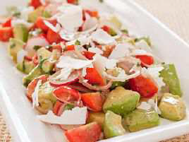 Avocado Salad with Tomato and Radish
