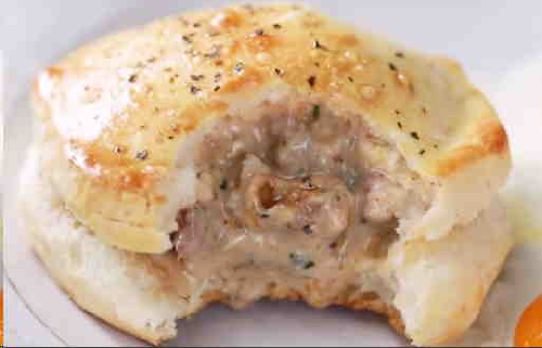 Gravy-Stuffed Biscuits ~Tastemade
