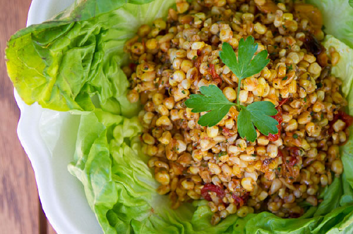 Grilled Corn and Tomato Salad