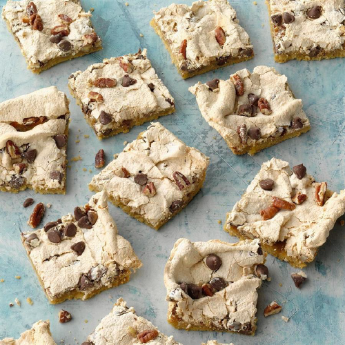 Chocolate Chip & Pecan Meringue Bars 1