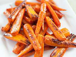 Roasted Carrots and Fennel with Toasted Almonds and Lemon