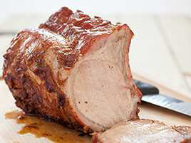 Charcoal-Grill-Roasted Bone-in Pork Rib Roast