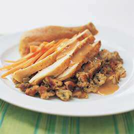 Currant-Pecan Bread Stuffing with Shallots and Herbs