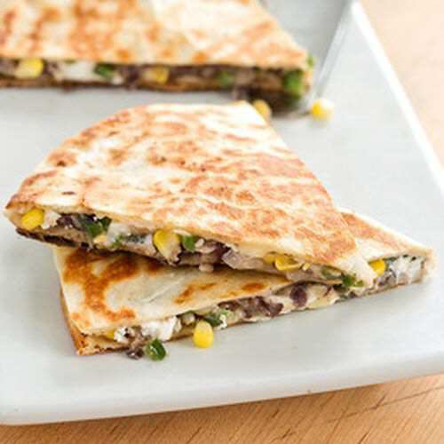 Black Bean, Corn, and Poblano Quesadillas