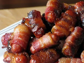 Smokies in Bacon
