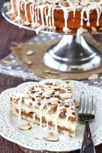 Toffee Almond Streusel Coffee Cake