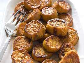 Roasted Sweet Potatoes with Maple-Thyme Glaze