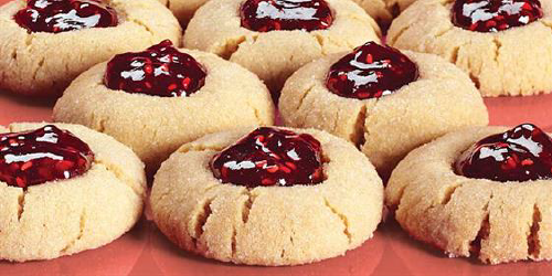 Peanut Butter and Jelly Thumbprints Cookies
