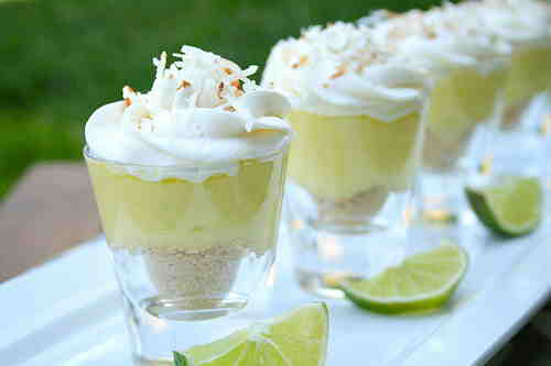 Coconut Lime Dessert Shots | Lauren's Latest