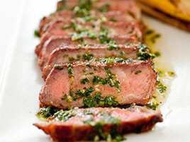 Charcoal-Grilled Argentine Steaks with Chimichurri Sauce