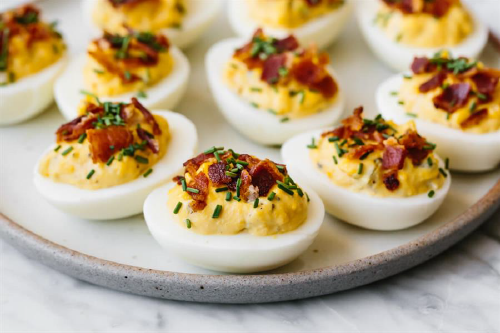 Deviled Eggs with Bacon