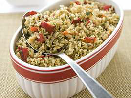 Brown Rice with Black Beans and Cilantro