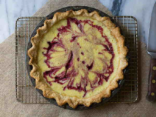 Raspberry Buttermilk Pie