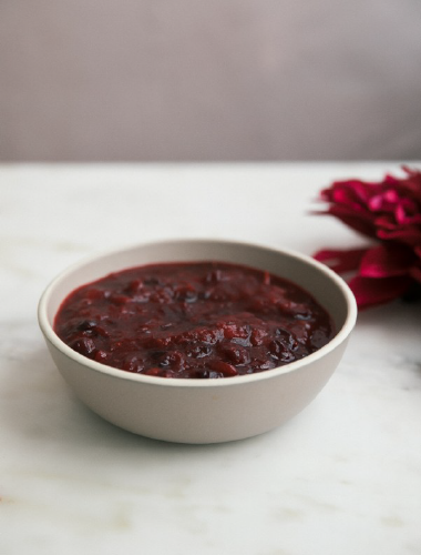 Cranberry Sauce with ginger