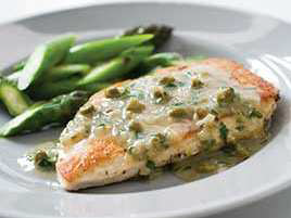 Sautéed Chicken Cutlets with Lemon, Caper, and Parsley Pan Sauce