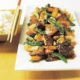 Stir-Fried Portobellos with Sweet Chili-Garlic Sauce