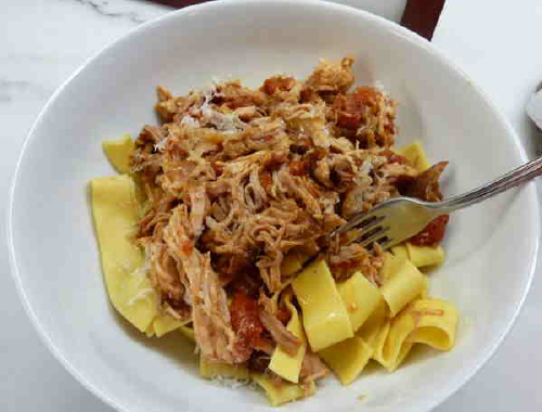 Pork Ragù over Creamy Polenta