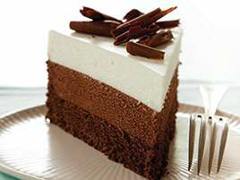 Triple-Chocolate Mousse Cake