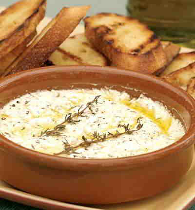 Warm Herbed Goat Cheese