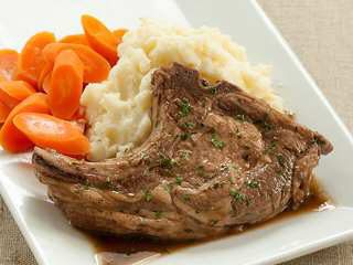 Red-Wine Braised Pork Chops