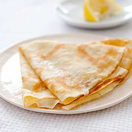Crêpes with Honey and Toasted Almonds