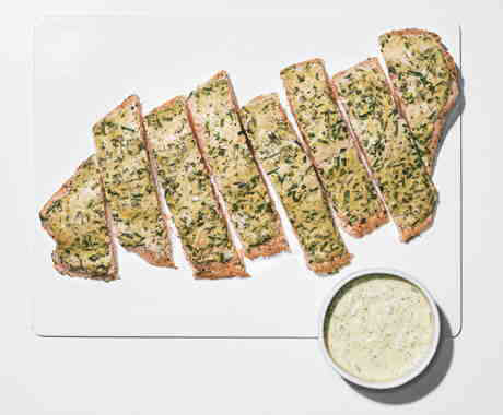 Salmon with Mustard, Tarragon, and Chive SauceBon Appétit |  December 2008